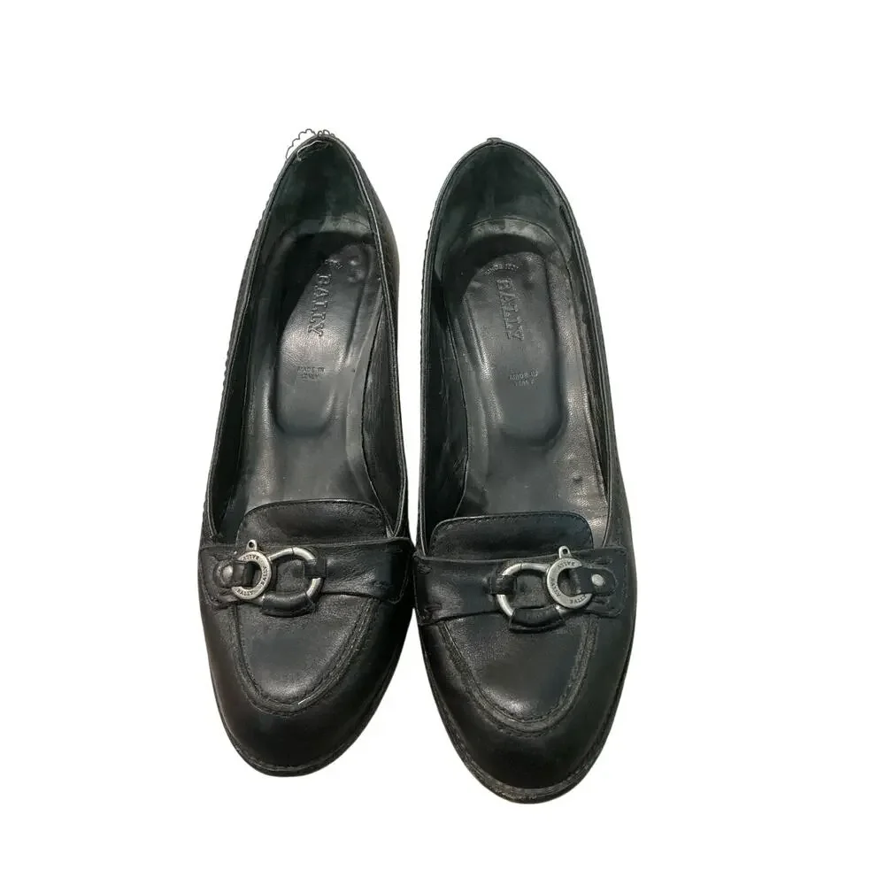 Bally Womens Dalina Pumps EU 37 US 6.5 Black Classic Old Money Academia Career